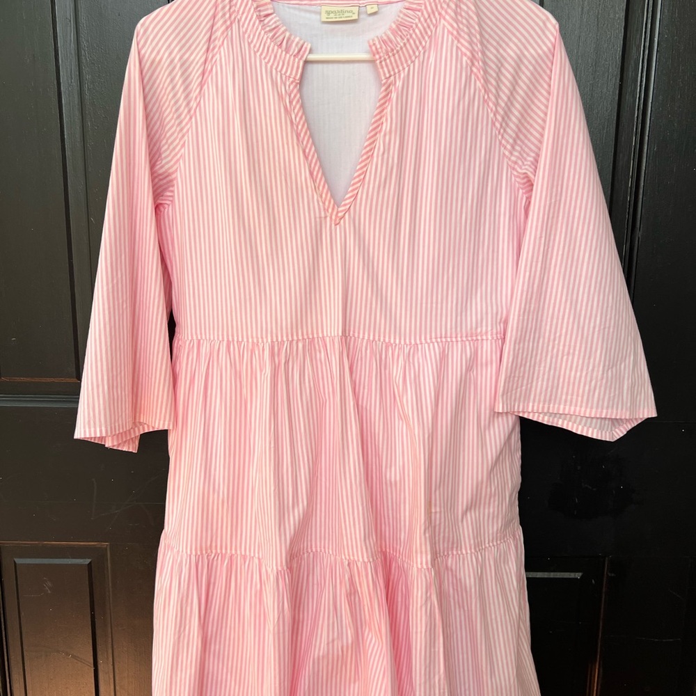 Spartina small dress lined w/ POCKETS! Worn once, runs larger than true to size.